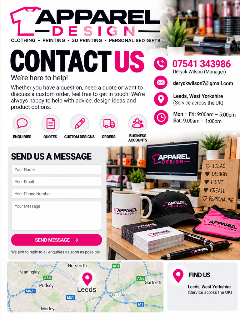 Apparel Design Contact products and services